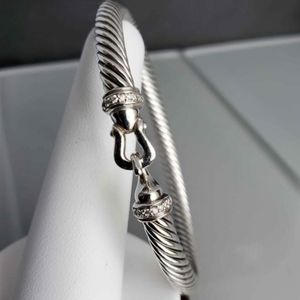 David Yurman Cable Buckle Bracelet with Diamonds